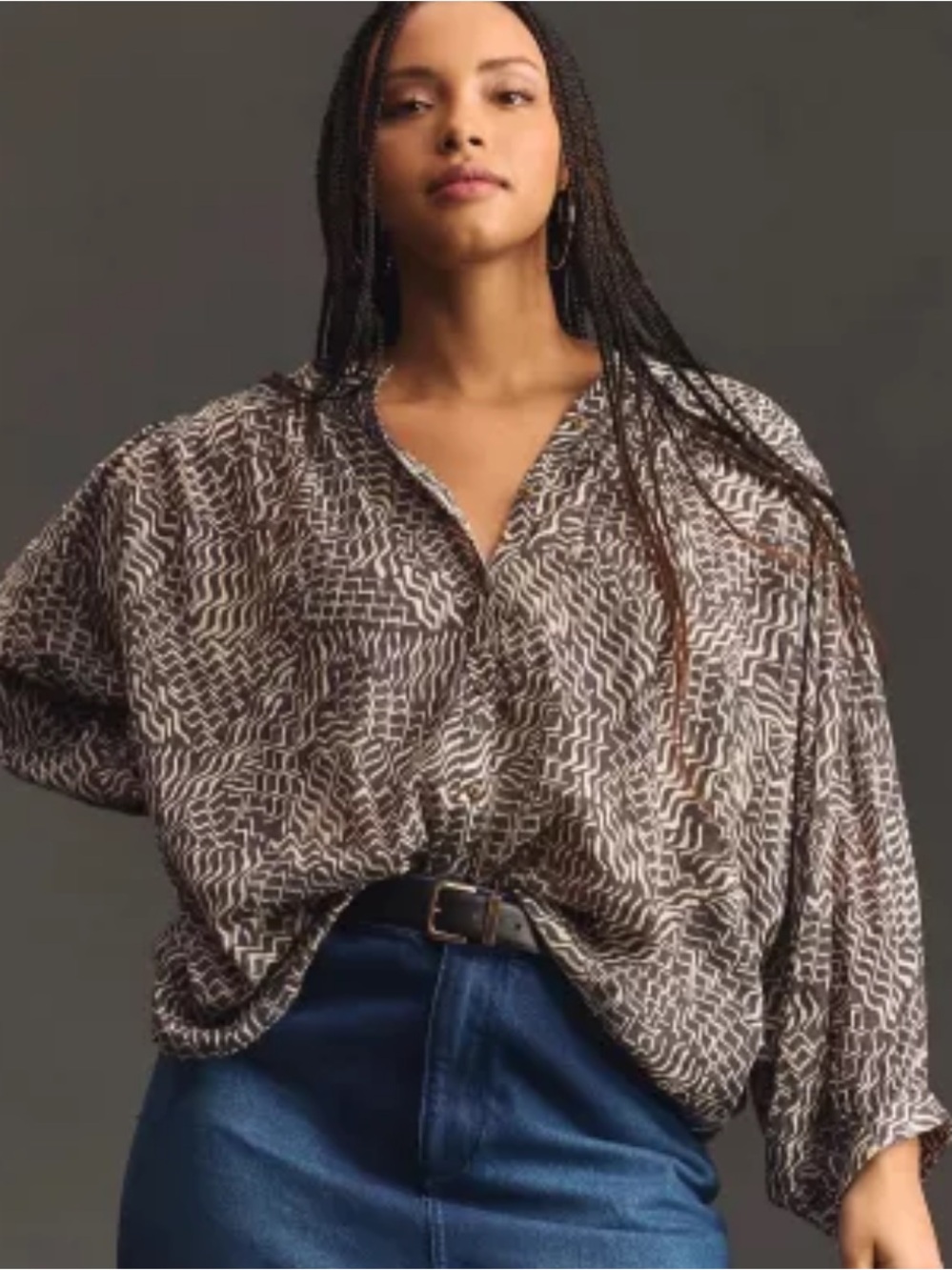 Pilcro The Sidney Batwing Blouse